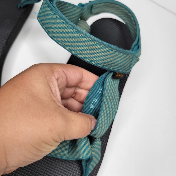 TEVA Women's Original Universal Sandal, Candy Stripe Deep Lake Size 11 - Picture 5 of 10